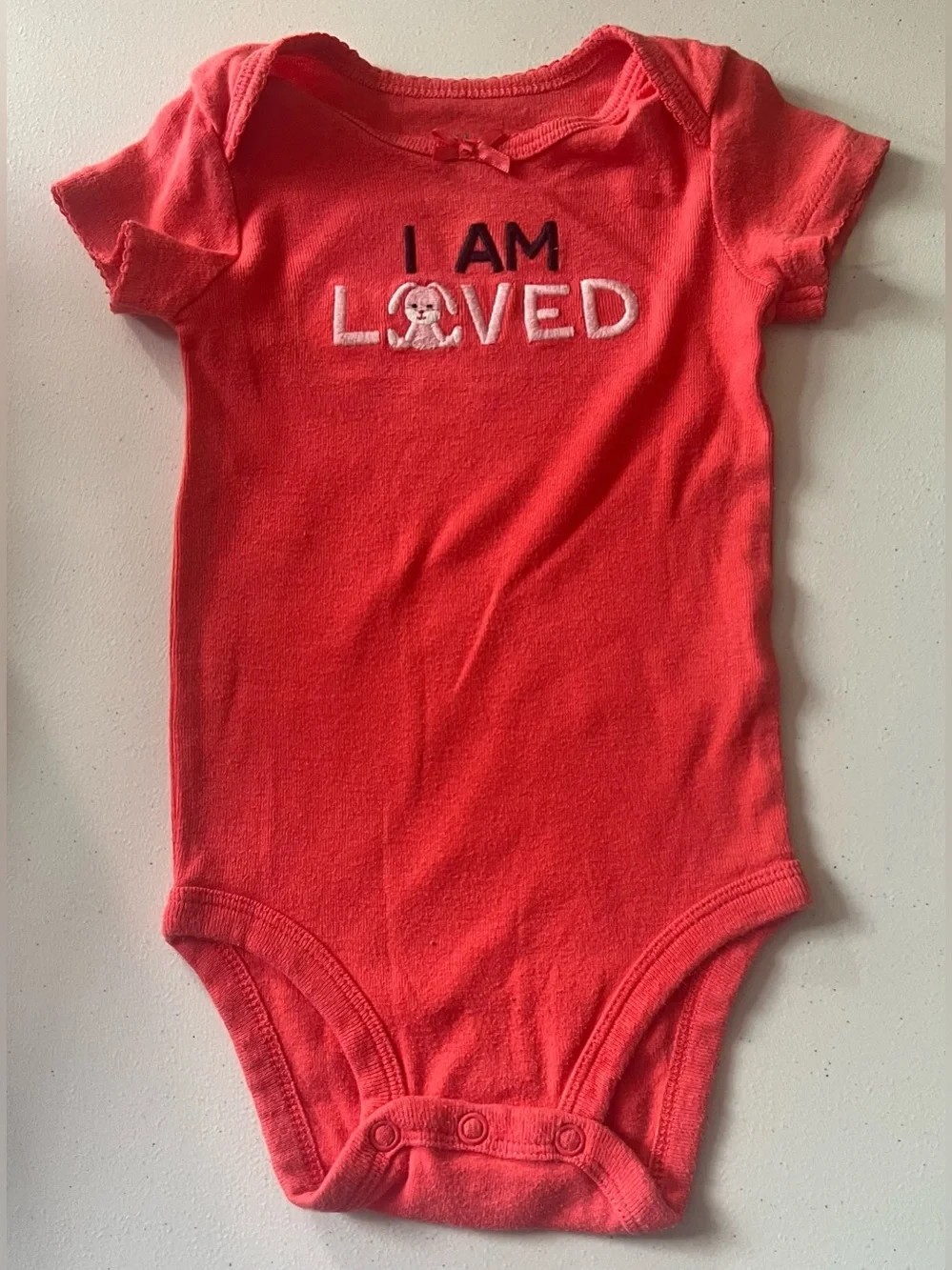 Carter’s Short Sleeve Onesie - Youth Size 3-6 Months